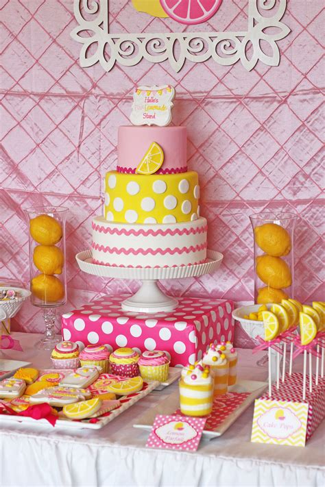 Halles Pink Lemonade Party Lemonade Stand Birthday Lemonade Party