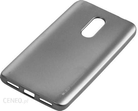 Etui Futerał Mercury i JELLY METAL do telefonu Xiaomi Note 4 szary