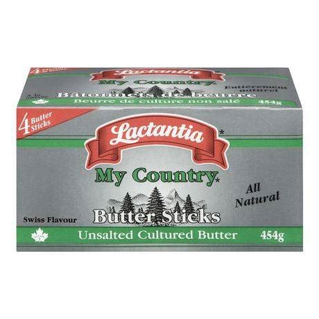 Lactantia My Country Unsalted Butter Sticks Swiss Flavour 4 X 113 G