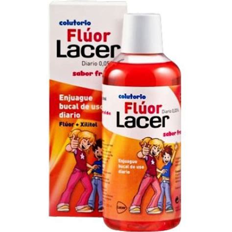 Colutorio Flúor Lacer 500 ml Junior Sabor Fresa Farmacia Castellanos