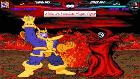 Mugen Thanos Vs Spawn Five Battle Request Youtube