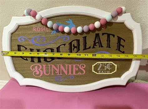 Faux Chocolate Easter Bunny Decor Bundle Pieces New Read