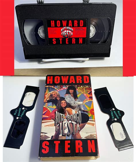 Howard Stern Butt Bongo Fiesta VHS From 1992 With 3D Glasses