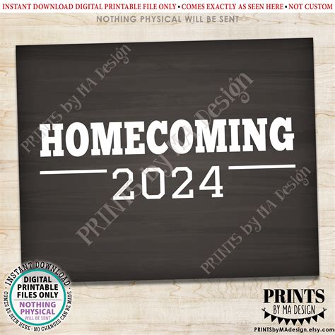 Homecoming 2024 Sign High School Homecoming 2024 College Homecoming