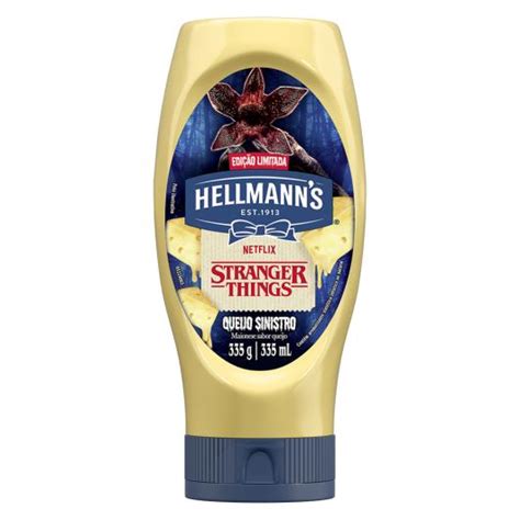 Hellmann's Queijo Sinistro - Maionese Hellmann's Queijo Sinistro Stranger Things Squeeze 335g ...