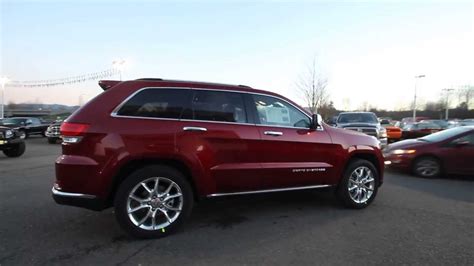 2014 Jeep Grand Cherokee Summit Ecodiesel Deep Cherry Red Ec388978