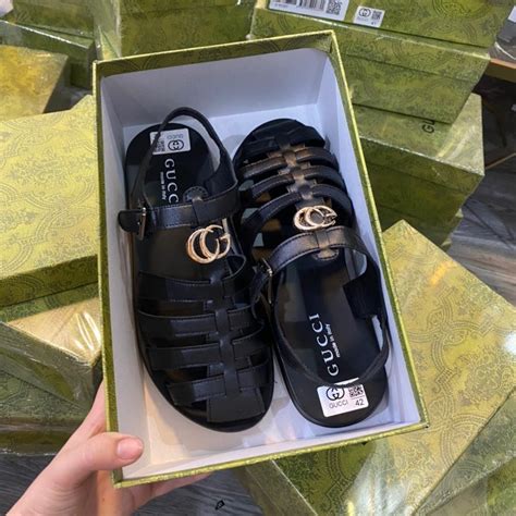 Mua Dép sandal Gucci Dép quai hậu Gc quai da cao cấp đế cao su siêu bền phối đồ cực chất hot