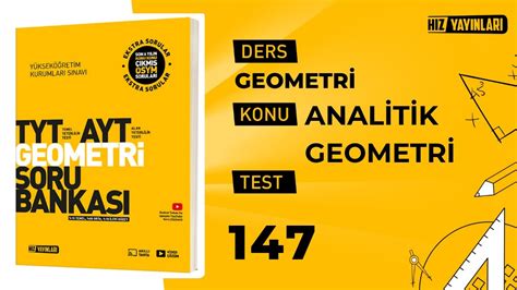 Test 147 Hız Yayınları TYT AYT Geometri Soru Bankası Analitik