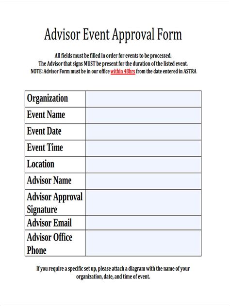 Event Approval Form Fillable Printable Forms Free Online