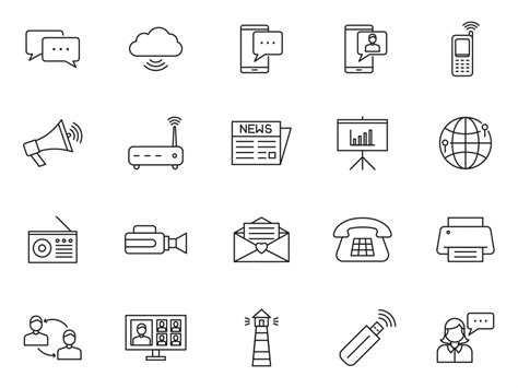 80 Communication Vector Icons