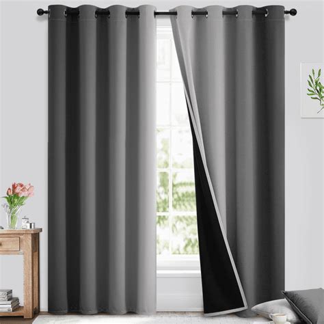 Yakamok Ombre 100 Blackout Curtains For Bedroom Room Darkening