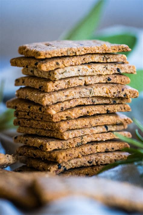 Flax Seed Crackers With Za Atar Spices Vegan Keto Creative In My