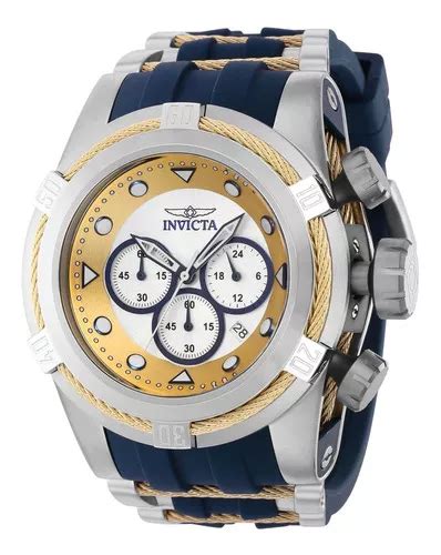 Reloj Invicta 37193 Azul Oro Acero Hombres MercadoLibre