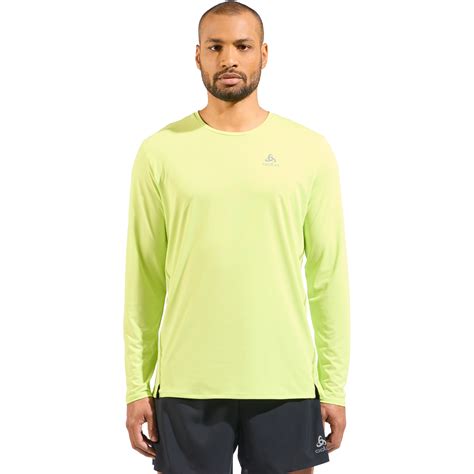 Odlo T shirt à Manches Longues Homme Zeroweight Chill Tec sharp green