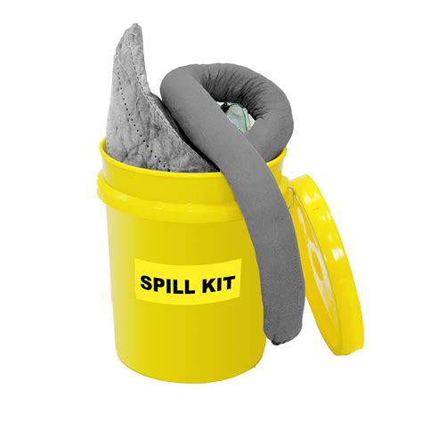 Grab And Go 5 Gallon Bucket Universal Spill Kit Spilfyter 455304