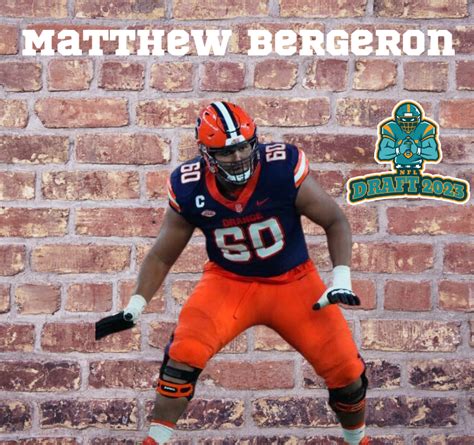 Matthew Bergeron 2023 NFL Draft Dolphins Thirsty Dolphins Thirsty