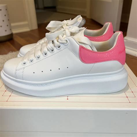 Alexander Mcqueens Sneakers In Bright Pink I Depop