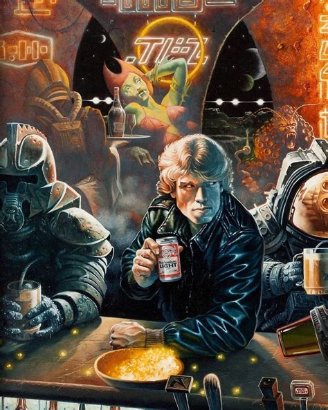 Vintage Sci Fi Art On Instagram 80s Bud Light Follow Pixelpast