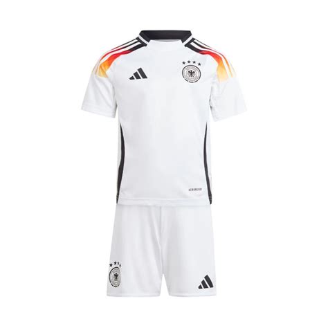 Conjunto adidas Alemania Primera Equipación Eurocopa 2024 Niño White