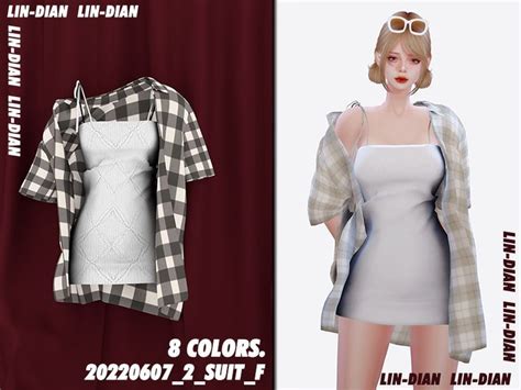 LIN_DIAN's Halter skirt and shirt in 2022 | Sims 4 dresses, Sims 4 ...