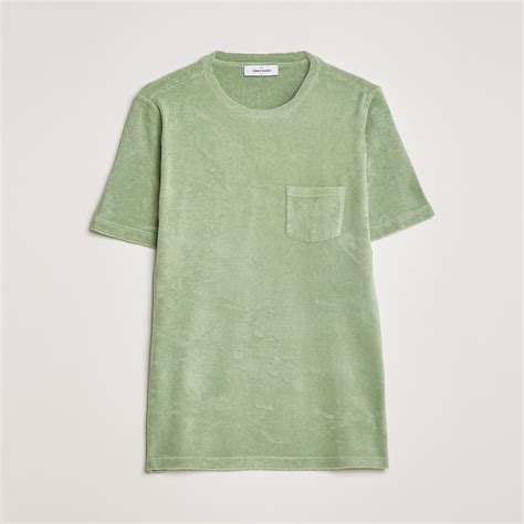Gran Sasso Cotton Terry Tee Green at CareOfCarl.com