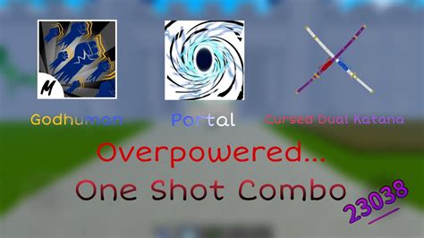 Blox Fruits Portal Godhuman CDK One Shot Combo For Bounty Hunting