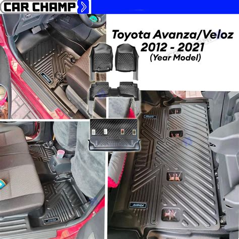 Toyota Avanza Veloz 2012 To 2021 OEM Deep Dish Matting 9D WITH