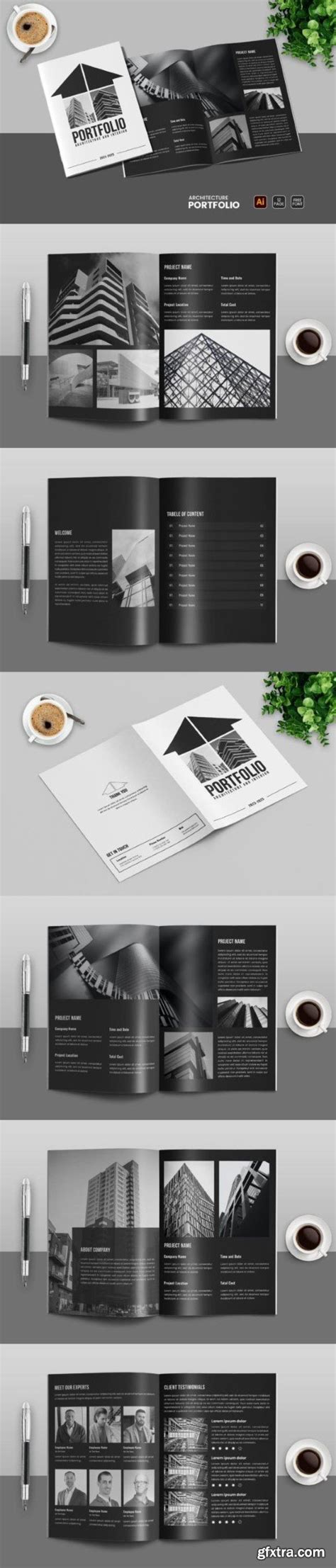 Portfolio Template Magazine Layout Gfxtra