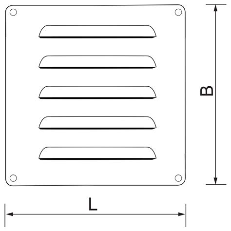 Vent Plate Rectangular Model 3240