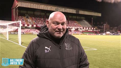 Post Match Interview David Jeffrey Cliftonville 1 0 Ballymena