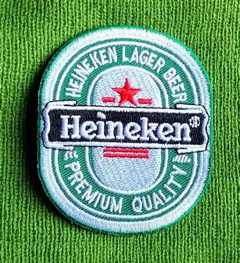 Heineken Lager Beer Iron On Embroidered Patch 3 X 2 Etsy