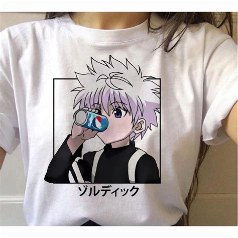 Camiseta Basica Camisa Algodao Killua Zoldyck Hunter X Hunter Fofo