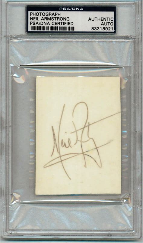 Lot Detail - Neil Armstrong Autograph PSA/DNA Authenticated