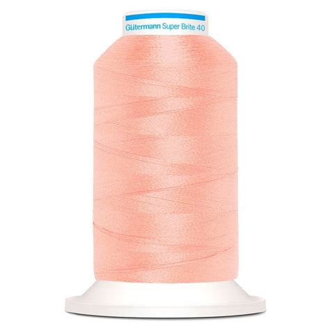 Hilo Rosa Nude 9078 para Bordar a Máquina Super Brite 40 Gutermann