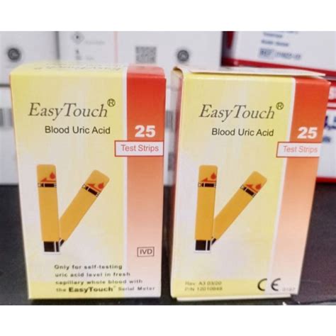 Jual Strip Easy Touch Asam Urat Uric Acid Isi Pcs Shopee Indonesia