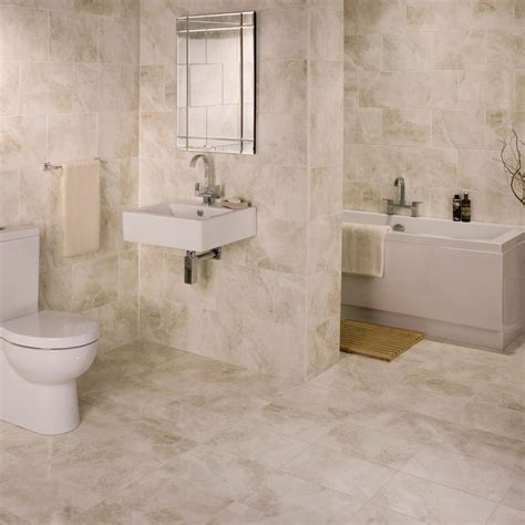 Illusion Cappuccino Gloss Marble Effect Ceramic Floor Tile Pack Of