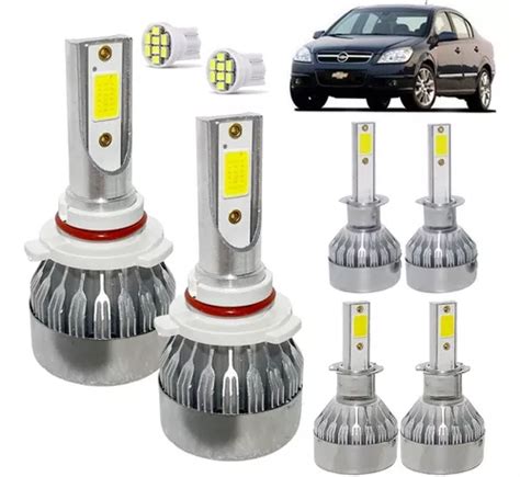 Kit L Mpada Super Led Vectra Farol Baixo Alto Milha