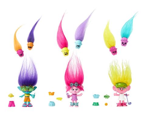 TROLLS 3 NOUVELLE TOURNÉE POUPÉE POPS CHEVEUX ASSORTIES POUPÉES