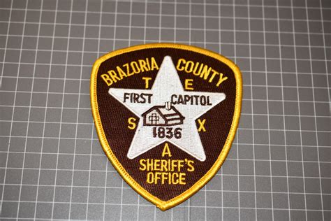 Brazoria County Texas Sheriff's Office Patch B23-161 | Etsy