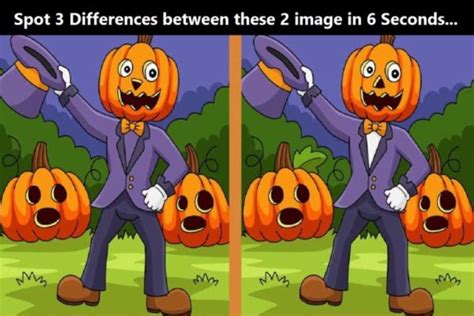 Spot 3 Differences Between These 2 Images In 13 Seconds