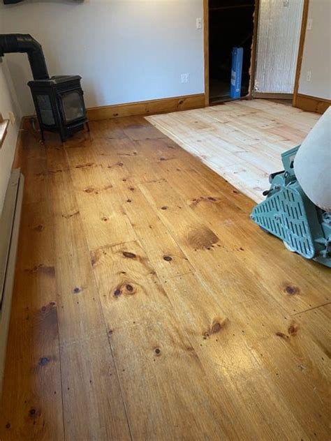 Refinishing Old Pine Wood Floors Concord Ma Mark S Master Service