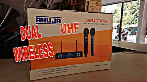 Ahuja Awm 700u2 Dual Uhf Wireless Microphone Unboxing And Review Youtube