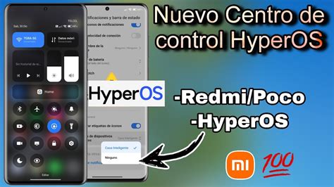 Nuevo Centro De Control Optimizado Hyperos Xiaomi Redmi Y Poco