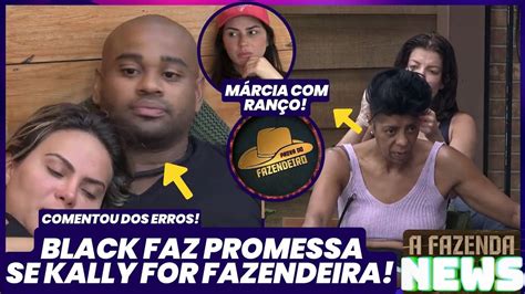 A Fazenda 15 Black faz promessa se Kally for fazendeira Márcia