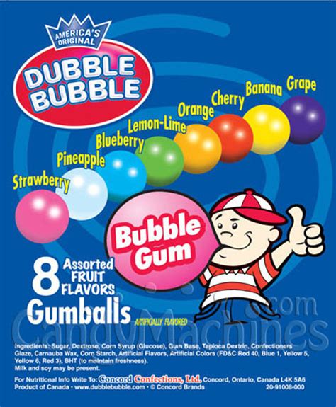 Assorted Dubble Bubble Logo Vending Gumballs 1 Inch 850 Ct