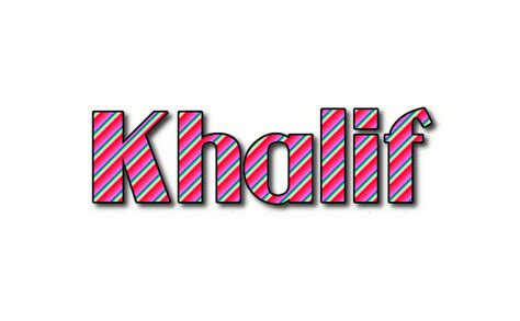Khalif Logo | Free Name Design Tool from Flaming Text