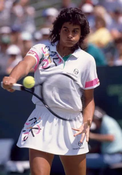 GABRIELA SABATINI OF Argentina In Action During The Lipton Intern Old