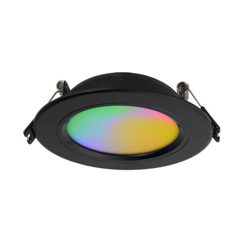 Downlight W Rgb Cct Mm Ip Black Led Uk