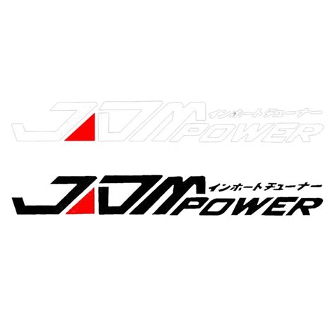 Jdm Power Car Stickers Reflective Auto Bumper Styling Decals Decoration