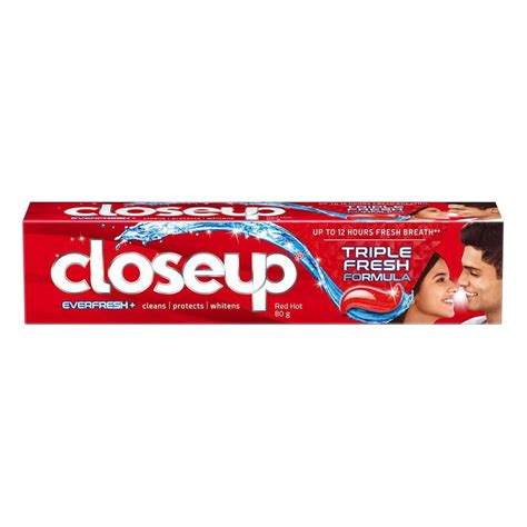 Closeup Everfresh Anti Germ Gel Toothpaste Red Hot 80 G